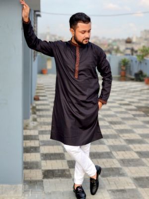 premium elite plate embroidered panjabi code 802_img_1