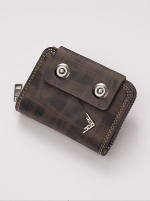 3pc Men'S Business Organ Card Package, Double-buckle Large-capacity Faux Leather Storage Wallet_img_2