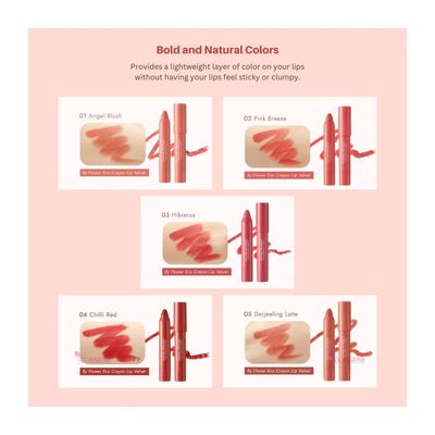 Nature Republic By Flower Eco Crayon Lip Velvet (0 1 Angel Blush) 2.8 g_img_2
