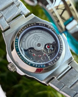 PP UNIQUE DIAL SWEEP SILVER CHAIN BLACK DIAL (AA)_img_5