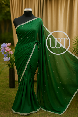 ✨ স্টোন ও লেজ ডিজাইন শাড়ি (With Blouse Piece)মাইক্রো জর্জেট ফেব্রিকে তৈরি এই মনোমুগ্ধকর শাড়িতে রয়েছে নিখুঁত স্টোন ও লেজের কাজ, যা একে করে তোলে আরও গ্ল্যামারাস ও স্টাইলিশ।_img_6