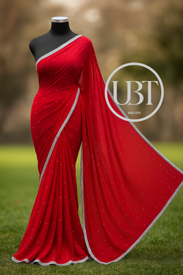 ✨ স্টোন ও লেজ ডিজাইন শাড়ি (With Blouse Piece)মাইক্রো জর্জেট ফেব্রিকে তৈরি এই মনোমুগ্ধকর শাড়িতে রয়েছে নিখুঁত স্টোন ও লেজের কাজ, যা একে করে তোলে আরও গ্ল্যামারাস ও স্টাইলিশ।_img_8