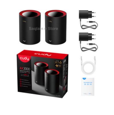 Cudy M3000 AX3000 2.5G Dual Band Wi-Fi 6 Mesh Router – (2-Pack)_img_1