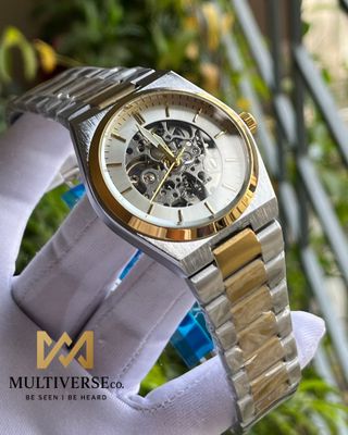 TISSOT PRX POWERMATIC 80 SKELETON AUTOMATIC TWO TONE WHITE DIAL (AA)_img_0