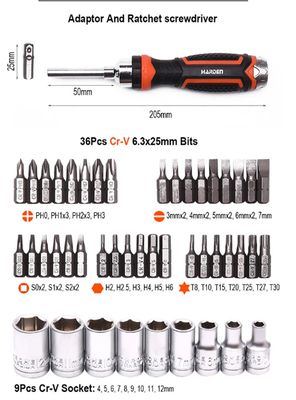 HARDEN 47Pcs Ratchet Screwdriver Set; 551247_img_1