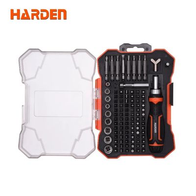 HARDEN 105Pcs Ratchet Screwdriver & Bits Set With Handle Multifunctional Screw Driver High Quality Precision 551105_img_0
