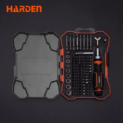 HARDEN 105Pcs Ratchet Screwdriver & Bits Set With Handle Multifunctional Screw Driver High Quality Precision 551105_img_1