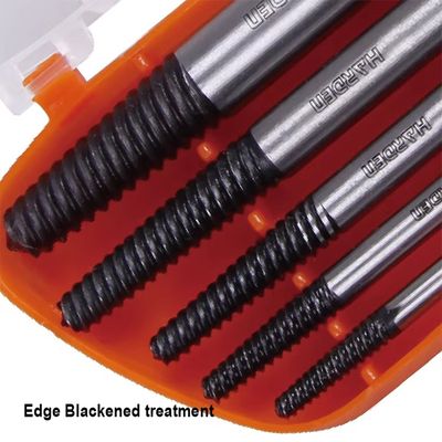 HARDEN 5Pcs Screw Extractor Set, Cr-Mo steel coarse wire broken wire extractor fine thread tap broken 610555_img_1