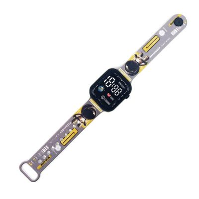 Creative cartoon cool printed button LED watch_img_3