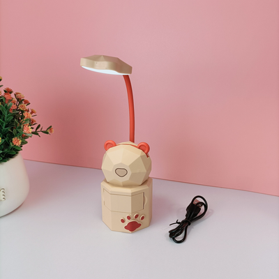 Cartoon LED Lable Lamp USB charging Eye Protection Bedroom Nightlight Creative Night light kids bedroom bedside reading light Rechargeable table lamp_img_3