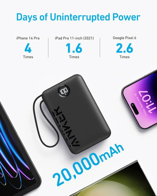 Anker A1647 Series-3 20000mAh 22.5W Powerbank with Built-in USB-C Cable_img_1
