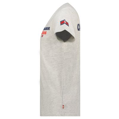 Canadian Peak JOUPPEAK Homme - T-Shirt Col Rond avec Drapeaux et Impressions Gris Clair_img_2