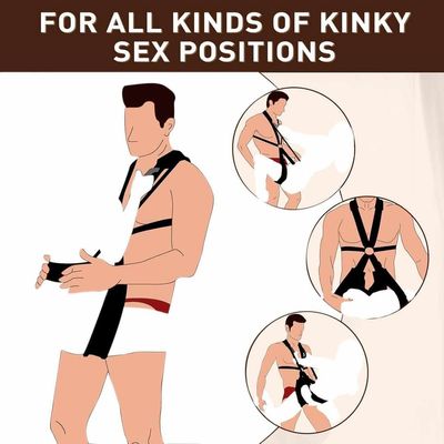 Adjustable BDSM Position Restraint Strap with Neck & Leg Support_img_3