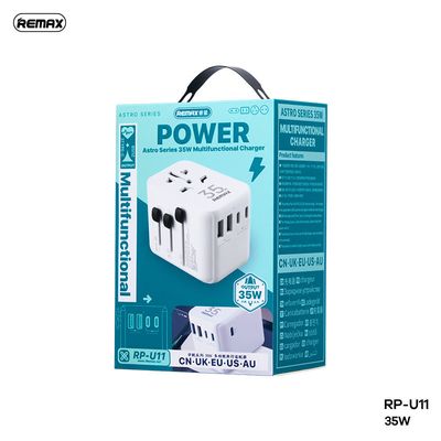 Remax RP-U11 Astro Series 35W Travel MultiFunctional Charger (3-Type-C & 2-USB Port)_img_1