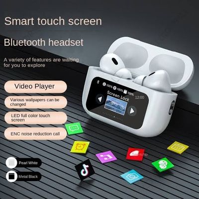 REMAX Cozypods W30N Noise-Cancelling True Wireless Earbuds with Touch Screen - White_img_3