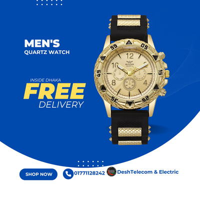 Men's Large Dial Three-Eye Elegant Business Casual Quartz Watch Fashion Simple Source Factory Men's Watch_img_1