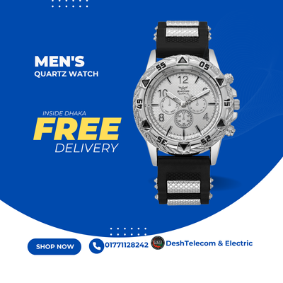 Men's Large Dial Three-Eye Elegant Business Casual Quartz Watch Fashion Simple Source Factory Men's Watch_img_3