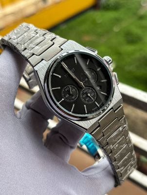 Tissot Prx Chrono Chain Silver Black Dial_img_0