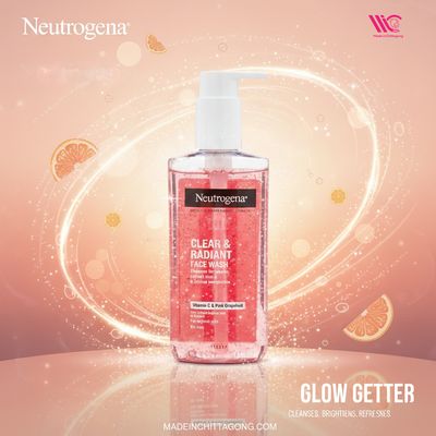 Neutrogena Refreshingly Clear & Radiant Face Wash with Vitamin C & Pink Grapefruit – 200ml_img_0