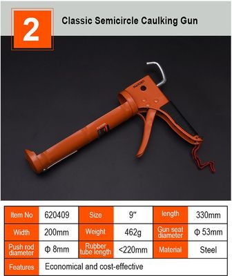 HARDEN 9" Caulking Gun, Silicon gun; Model: 620409_img_2