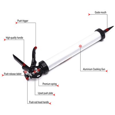 HARDEN 15" Professional Aluminium Caulking Gun | High-Thrust Sealant & Silicone Tool | Model: 620419_img_1