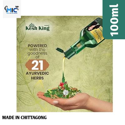Kesh King Ayurvedic Scalp and Hair Oil, 100ml (Hair Oil, 100ml_img_1