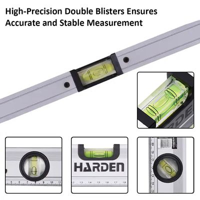HARDEN Professional Spirit Level Alumonium Body ( 12" | 20" | 24" | 32" | 40" | 48" ), Magnetic Base, High-Visibility Vials; Model:  580503 580508_img_2