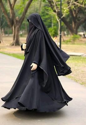 Unveil the Charm of Irani Borkha Design Latest Stylish and Fashionable Borka Dresses from the Khimar Collection for Girls and Women (Jakiya)_img_0
