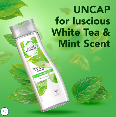 Herbal Essences Daily Detox Shine White Tea & Mint Shampoo, 400ml_img_3