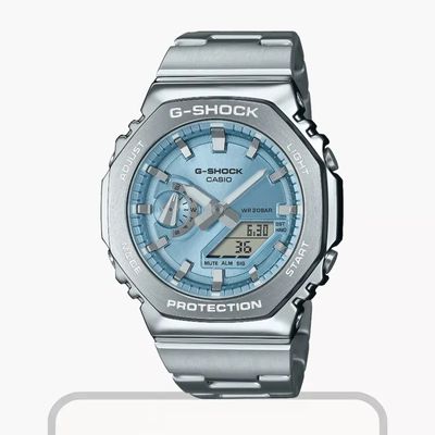 Casio G-Shock G-STEEL 2100 Ice Blue Dial Men's Watch- GM-2110D-2A_img_0