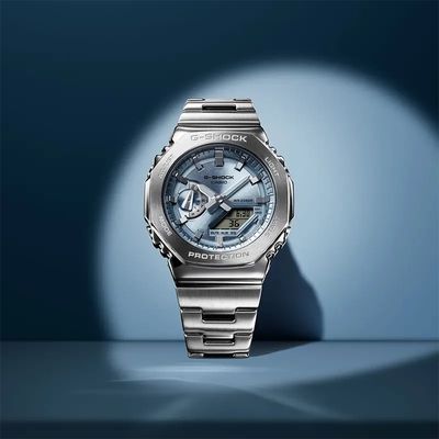 Casio G-Shock G-STEEL 2100 Ice Blue Dial Men's Watch- GM-2110D-2A_img_5