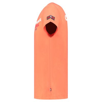 Canadian Peak JOUPPEAK Homme - T-Shirt Col Rond avec Drapeaux et Impressions Corail_img_2