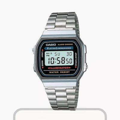 Casio Digital Vintage Chrome Plated Men's Watch- A168WA-1WDF_img_0