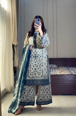 New Trendy Cotton Three Piece (Eid Special)_img_0