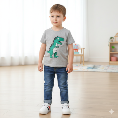 Kids Premium Color-Stripe Soft Comfortable Non-Slip Sneakers for yours ANGEL_img_2