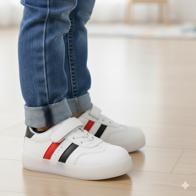 Kids Premium Color-Stripe Soft Comfortable Non-Slip Sneakers for yours ANGEL_img_3