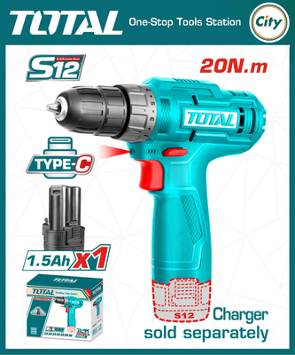 ১২ ভোল্ট লিথিয়াম আয়ন কর্ডলেস ড্রিল মেশিন TOTAL TOOLS TDLI12428_img_0