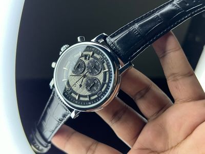 PATEK BLK BELT SILVER CASE, ANTIQ DIAL_img_0