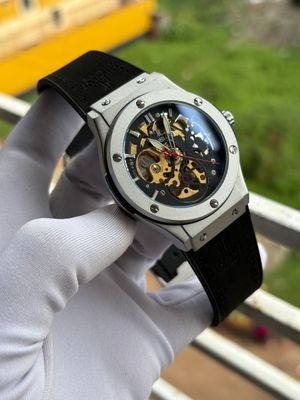 Hublot Auto Belt Black Silver Case V2 Velvet_img_0