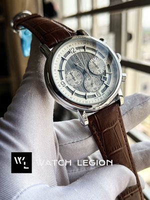 PATEK BROWN BELT SILVER CASE ANTIQ DIAL_img_0