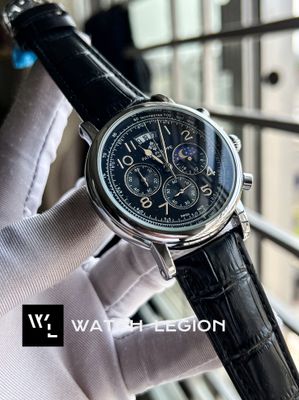 PATEK BLACK BELT SILVER CASE SIMPLE BLK DIAL_img_0