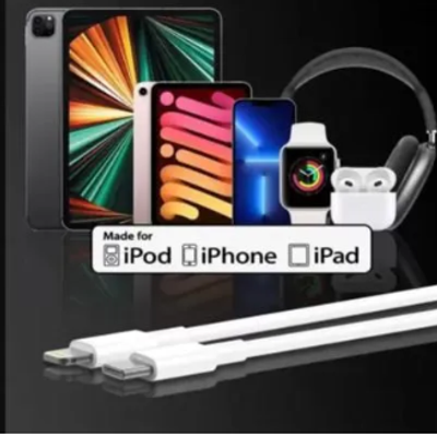 USB C To Type C - 1 m Certified Fast Charging Lightning to Type C Cable for iPhone, iPad, Air Pods (Compatible with i phone, i pad, i series, White)_img_1