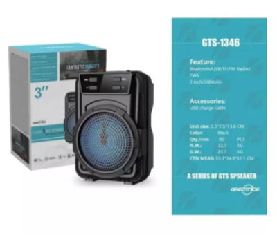 GTS Model 1346 original Bluetooth Speaker With Cable_img_0
