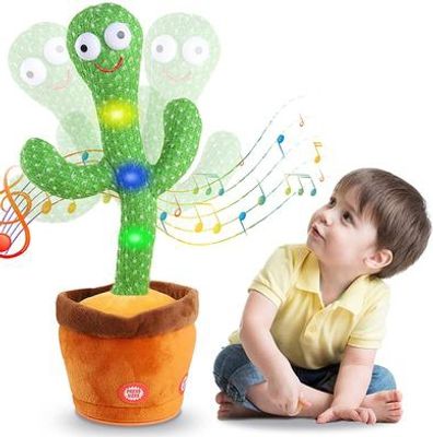 Talking Cactus Toys for Boys Girls Talking Cactus Toy with 120 English Songs and LED Lighting for Home Decoration