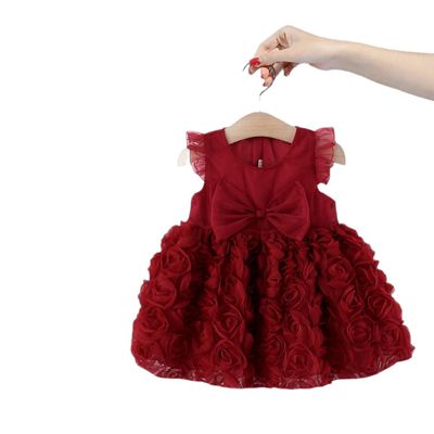 Imported 👗 Girls’ Summer Lace Mesh Princess Dress – Baby Bow Vest Style_img_3