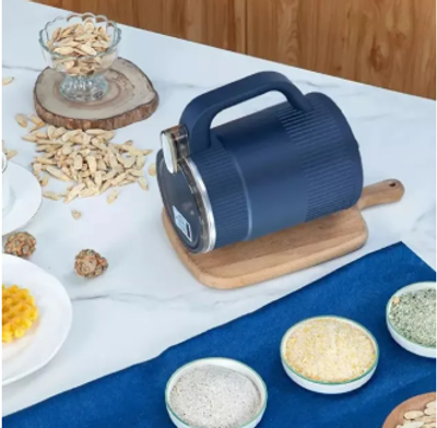 Small Powder Grinding Machine, Electric Mini Spice Grinder Add 304 Stainless Steel Grinding Fine Powder for All Kinds of Grains, Condiments, Coffee Beans (Blue) By Win Accessories_img_2