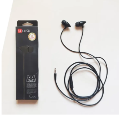 Uiisii c100 Super Bass Stereo In Earphone Any phone - Black_img_0