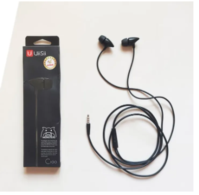 Uiisii c100 Super Bass Stereo In Earphone Any phone - Black_img_2
