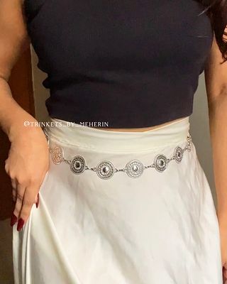 Ethnic circle silver chain_img_0