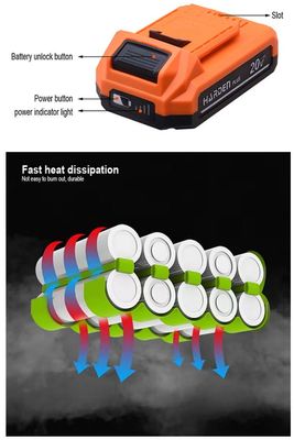 HARDEN 20 Volt Li-ion Battery Pcak, 2.0Ah, Used for Harden 20V cordless power tools; Model: 756922_img_9